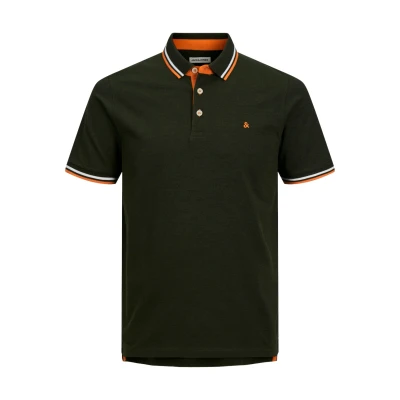 Abbildung von Jack &amp; Jones Epaulos NOOS Poloshirt, Herren, Größe: Large, Kombu green