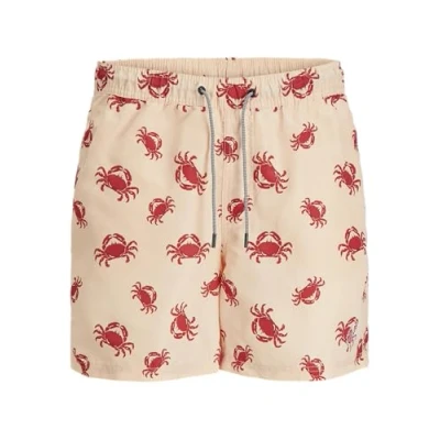 Abbildung von JACK&amp;JONES PLUS Herren JPSTFIJI JJSWIM AOP SS24 LY PLS Badeshorts, Apricot Ice, 50