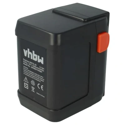 Abbildung von vhbw Akku kompatibel mit Gardena Turbotrimmer AccuCut 400 Li (8840 20) Rasentrimmer Ersatz für 8835, 8835 20, 8839, 8839 20 (Li Ion, 3000mAh, 18V)
