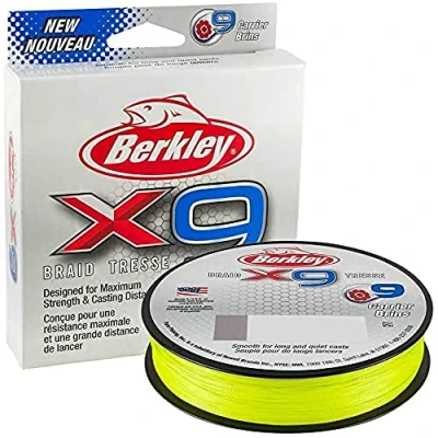 Abbildung von Berkley x9 Geflochtene Schnur Flamme Grün 2000m 0.06mm (6.4kg)