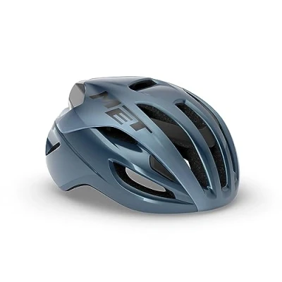 Abbildung von MET Rivale MIPS Fahrrad Hel, Marineblau, silberfarben, glänzend, L