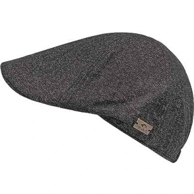 Abbildung von CHILLOUTS Schiebermütze mit Wollanteil Flatcap Elliot Hat Herren dunkelgrau