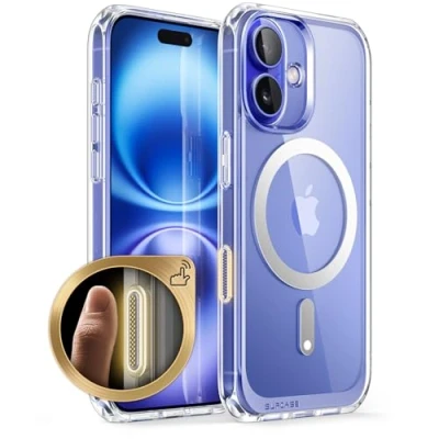 Abbildung von SupCase für iPhone 16 Plus Hülle 6.7&#039; Kompatibel mit MagSafe Slim Handyhülle Dünn Case Durchsichtig Schutzhülle Backcover [Unicorn Beetle Mag] Handy 2024 (Durchsichtig)
