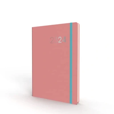 Abbildung von Collins Debden Legacy Academic 202324 A6 Wochenansicht Mitte Jahr Planer Schule, College oder Universität Term Journal Juli 2023 bis 2024 Rosa CL63M.50 2324