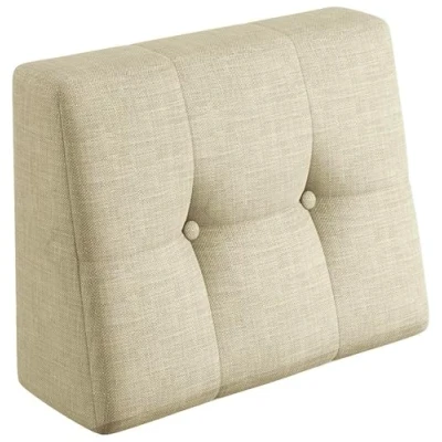 Abbildung von sunnypillow Rückenkissen Palettenkissen gesteppt Seitenkissen 60x40x20/10cm, Cremefarben