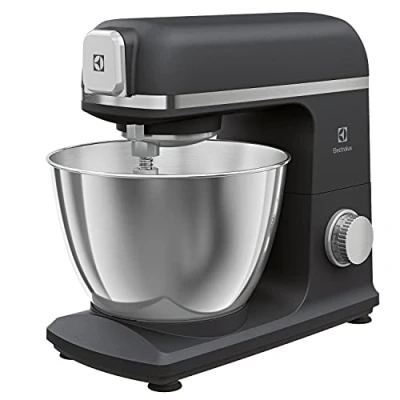 Abbildung von Electrolux E5KM1 4BPT Knetmaschine Create 5 aus Aluminium Druckguss, 1200 W, 6 Einstellungen, 330 x 245 380 mm, Black Pearl