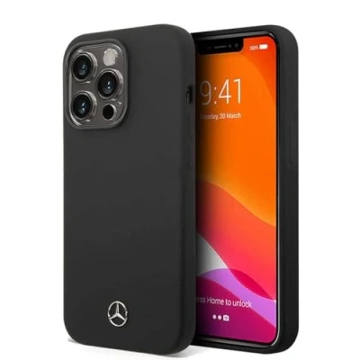 Abbildung von Mercedes MEHMP14LSILBK hülle für 14 Pro 6,1&quot; schwarz/Black hardcase Silicone Line