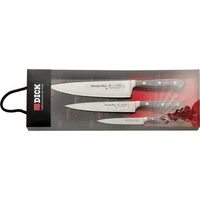 Abbildung von F. DICK Messerset Premier Plus 3 TLG. (Officemesser 12 cm, Kochmesser 21 Tranchiermesser 18 X50CrMoV15 Stahl, nichtrostend, 56 HRC) 81098000, Schwarz