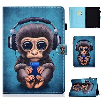 Abbildung von Bspring Huawei MediaPad T3 10 Hülle Case Ultra Dünn Superleicht Flip Schutzhülle mit Zwei Einstellbarem Standfunktion für (9,6 Zoll) Tablet PC,AFFE