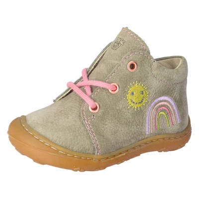 Abbildung von Pepino Mecki Schnürstiefelette Eukalyptus regenbogen für Kinder, Größe: 18, Schuhe