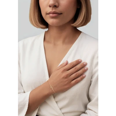 Abbildung von SOFIA MILANI Damen Armband 925 Silber vergoldet/golden Herzschlag Anhänger B0325