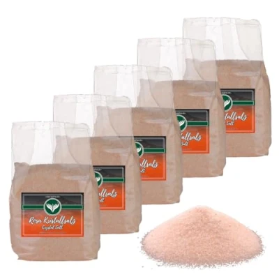 Abbildung von Azafran Rosa Kristallsalz (bekannt als Himalaya Salz) Steinsalz Ursalz fein 5kg