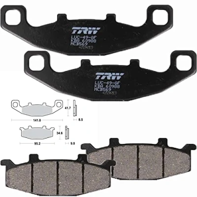Abbildung von 2X Lucas Bremsbeläge vorne passend für Kawasaki Zephyr 550 750 GPX600R GPX750R KLR650 GTR1000 MCB569