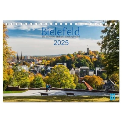Abbildung von Bielefeld Die freundliche Stadt am Teutoburger Wald (Tischkalender 2025 DIN A5 quer), CALVENDO Monatskalender