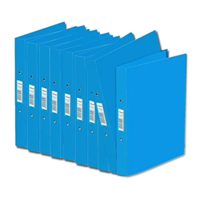 Abbildung von Rexel AZ13428BU Ringbuch (A4, 2 Ringe, 10er Pack) schwarz/blau