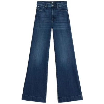Abbildung von 7 for all mankind Modern DOJO Flared Jeans, Damen, Größe: 28, Dark blue