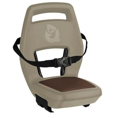 Abbildung von Kindersitz Für Hinten Qibbel 6+ Junior Mit Fußstützen, Sicherheitsgurt Und Schutzplatte Cappuccino