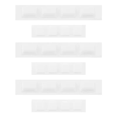 Abbildung von Create idea 3 Sätze Staubschutzkappen mit Selbstklebender Rückseite aus Gummi Kompatibel Nintendo Wii Den Schraubenabdeckungen der Konsole Weiß