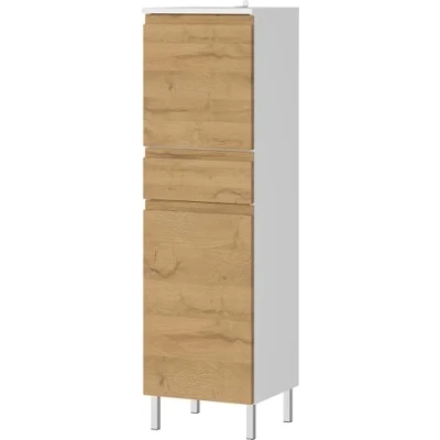 Abbildung von GERMANIA Midischrank &quot;Torrance&quot;, mit verstellbaren Einlegeböden und Füßen aus Metall, griffloses Design