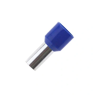 Abbildung von 100x Aderendhülsen isoliert 16,0mm² / 12mm blau