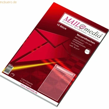 Abbildung von Elepa Versandtaschen C4 mit Fenster 90g/qm haftklebend weiß VE=10 Stüc