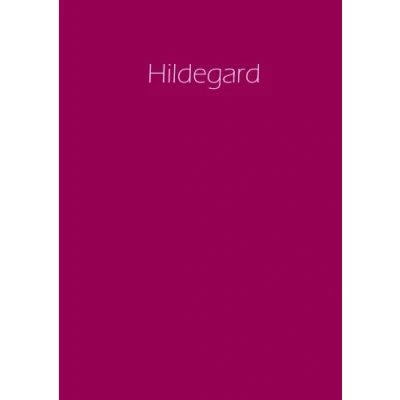 Abbildung von Hildegard Notizbuch / Tagebuch Namensbuch: A4 blanko Himbeere