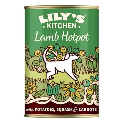 Abbildung von Lily&#039;s Kitchen Natürliches Nassfutter für ausgewachsene Hunde Dose Lammeintopf mit Kartoffeln, Kürbis und Karotten Hundefutter Getreidefreies Rezept (6 x 400g dosen)