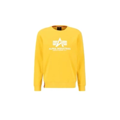 Abbildung von Alpha Industries Herren Basic Sweater, Solar Yellow, M