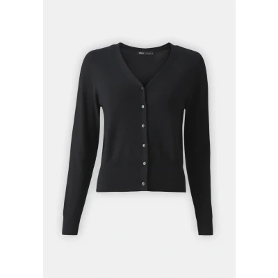 Abbildung von ONLY Onlvenice Vneck Strickjacke, Damen, Größe: XL, Black