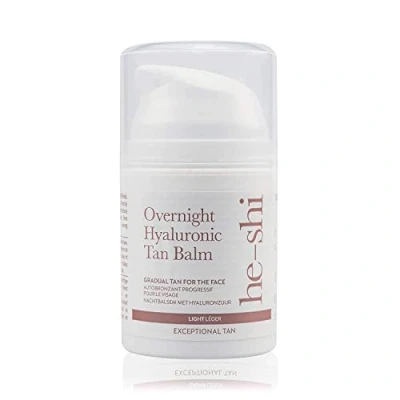 Abbildung von Hyaluronsäure, Anti Ageing und Balsam für allmähliche Bräune 3 in 1 Gesichtsbräune, feuchtigkeitsspendend + straffend Natürliche vegane Formulierung mit Jojoba Lavendelduft