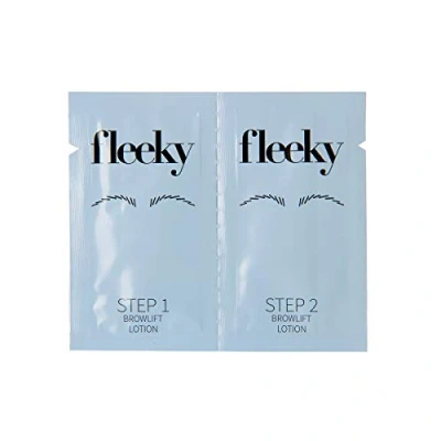 Abbildung von fleeky Browlift Sachets 1 ml One shot Doppelkammer Sachet mit 2 Phasen Augenbrauen Lifting Gel zum Liften und Fixieren der Brows
