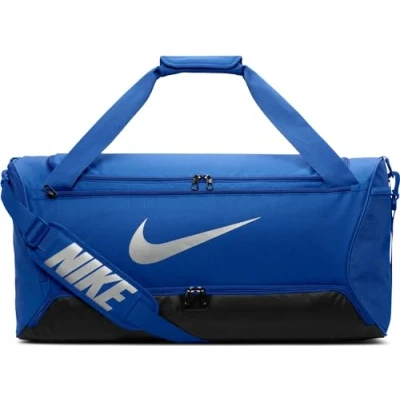 Abbildung von Nike Unisex Sporttaschen Nk Brsla M Duff 9.5 (60L), Game Royal/Black/Metallic Silver, DH7710 480, MISC