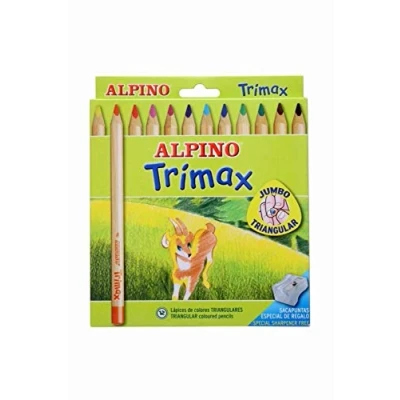 Abbildung von ALPINO AL000113 490251 Pack Buntstifte TRIMAX AL00011, bunt, 12 unidad (Paquete de 1)
