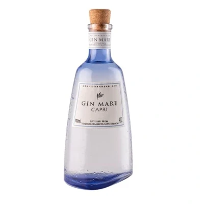 Abbildung von Gin Mare Capri Mediterrane Super Premium Der Original Blend verfeinert mit den Destillaten von italienischen Bergamotten und Zitronen Geschenkempfehlung 0.7L/42.7 Prozent