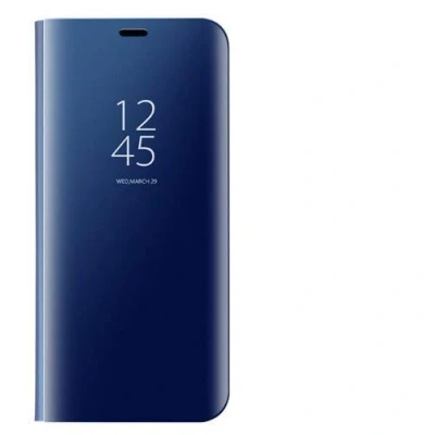 Abbildung von FANFO Samsung Galaxy S10e Clear View Stand Case, Handyhülle Tasche Flip Schutzhülle für S10e, blau