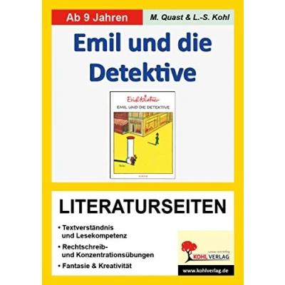 Abbildung von Emil und die Detektive Literaturseiten: Mit Lösungen. Lesekompetenz, Textverständnis, Kreativität, Fantasie. Kopiervorlagen