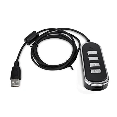 Abbildung von Sonew USB Computer Audio Adapter, RJ9 zu Kopfhörer Konvertierung Linie Line mit Kontrollkasten