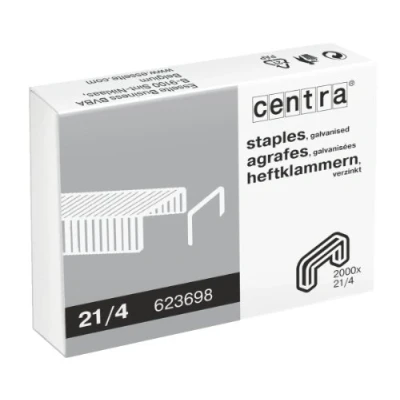 Abbildung von Centra Heftklammern, verzinkt, 21/4 mm, 2000 Stück