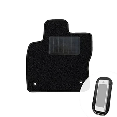 Abbildung von moto MOLTICO Fahrer Fußmatte Auto Velours Fahrerseite Autoteppiche Schwarz Fahrermatte 1 teilig passend für Skoda Kodiaq Seat Tarraco ab 2017