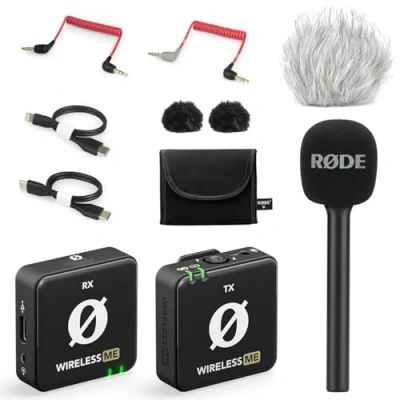 Abbildung von RØDE Mikrofon Rode Wireless ME mit Interview GO und Windschutz