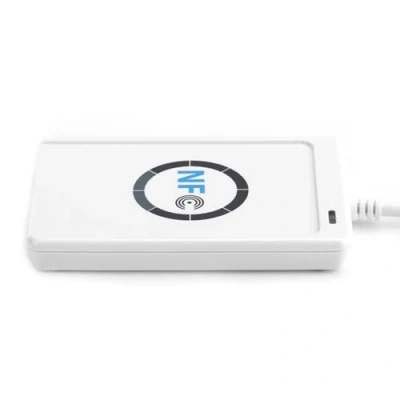 Abbildung von ACS, ACR122U, NFC Lesegerät, kontaktlos, USB, 13,56 MHz, Farbe: Pearl White