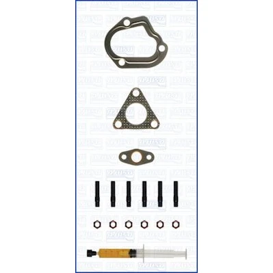 Abbildung von AJUSA JTC11760 Montagesatz, Lader with studs, syringe oil mit Dichtungen Montageanleitung