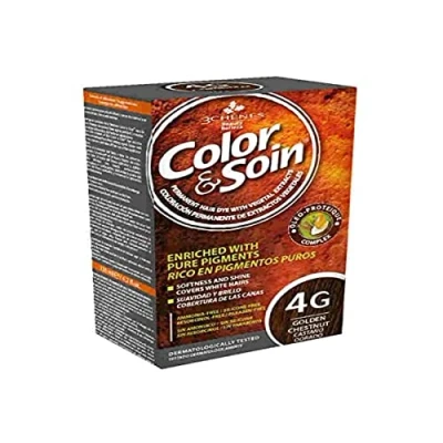 Abbildung von Les 3 Chênes Color &amp; Soin Frauen Haarfärbung Goldbraun: 4G