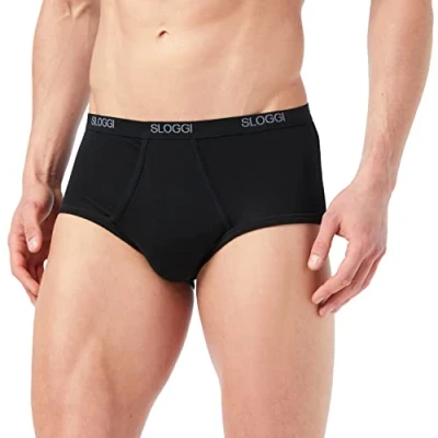 Abbildung von sloggi men Herren Basic Maxi Slip, Black, 4