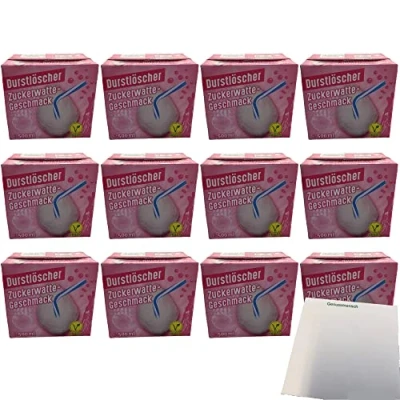 Abbildung von Durstlöscher Zuckerwatte Geschmack 12er Pack (12x500ml Pack) + usy Block