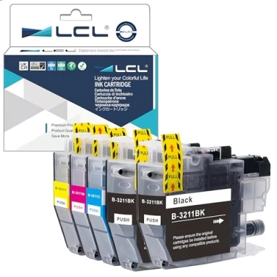 Abbildung von LCL LC3211 LC 3213 Kompatibel Druckerpatronen für Brother DCP J572DW J772DW J774DW MFC J497DW J491DW J890DW J895DW (2Schwarz Cyan Magenta Gelb, 5er Pack)