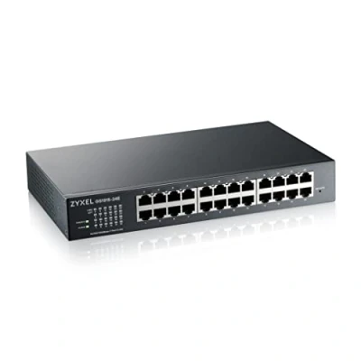 Abbildung von Zyxel 24 Port Gigabit Cloud Based Switch GbE Smart hybrid Mode Standalone or NebulaFlex Rackmount, fanless [GS1915 24E]