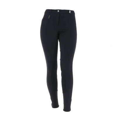 Abbildung von HKM Reithose Basic Belmtex Grip 3/4 Besatz Schwarz 42