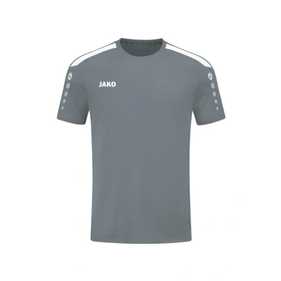 Abbildung von JAKO Power Tshirt print für Kinder, Größe: 140, Grauweiss