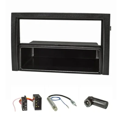 Abbildung von tomzz Audio 2450 007 Radioblende Set kompatibel mit Skoda Fabia 6Y Facelift Bj.2004 2007 Radioadapter ISO Antennenadapter Phantomeinspeisung DIN